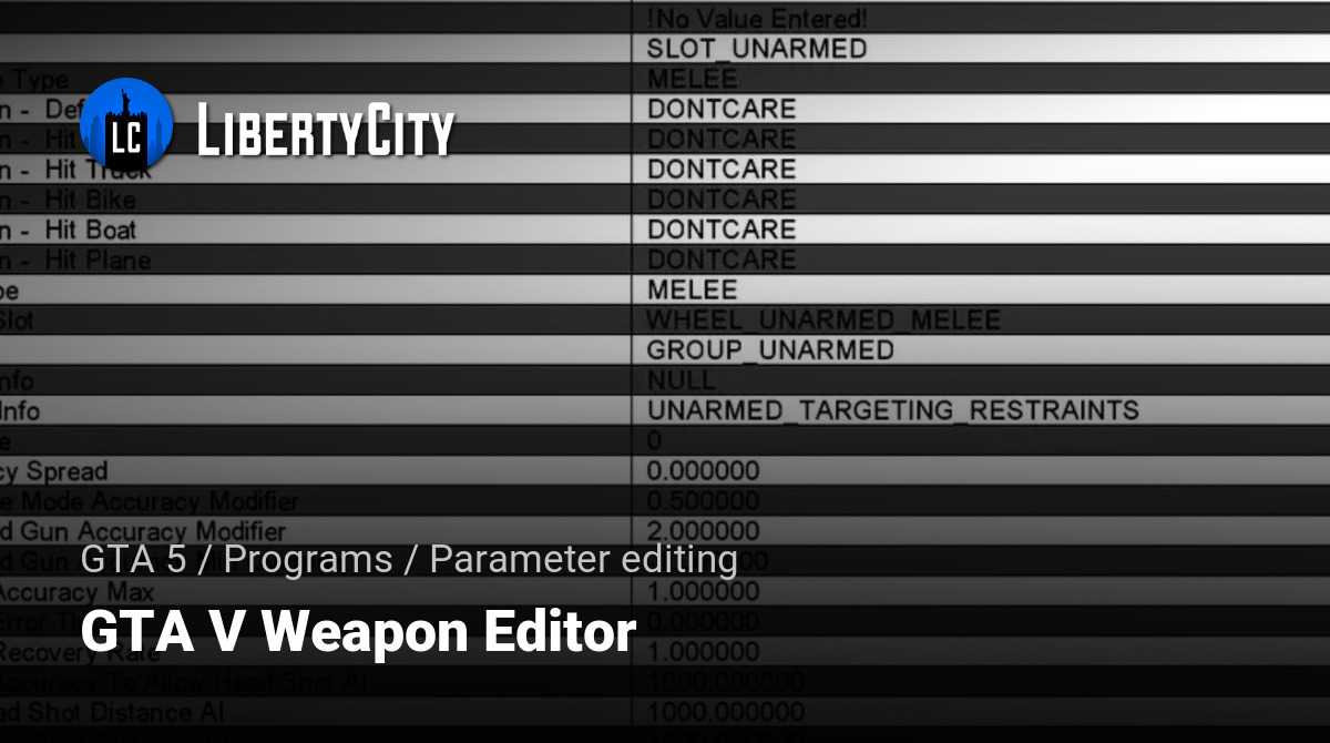 GTA V Weapon Editor
